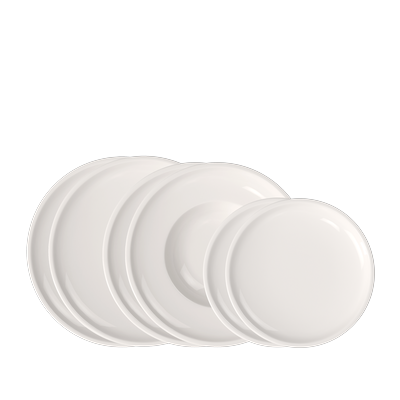 Geschirr-Set VILLEROY & BOCH "Artesano Original Tafelset", weiß, 6, Porzellan, Geschirr-Sets, Geschirr-Set, Premium Porzellan