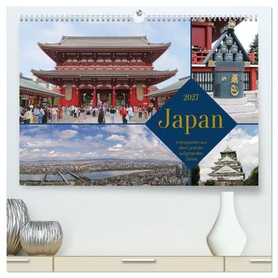 Japan - Impressionen aus dem Land der aufgehenden Sonne (hochwertiger Premium Wandkalender 2027 DIN A2 quer), Kunstdruck in Hochglanz