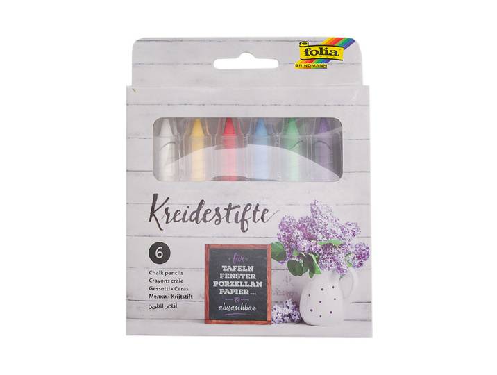 Folia Kreidestifte Farbig 6 Stück