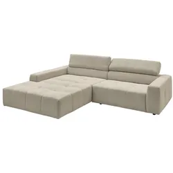 Portobello Ecksofa Hamilton Cord Beige Sand