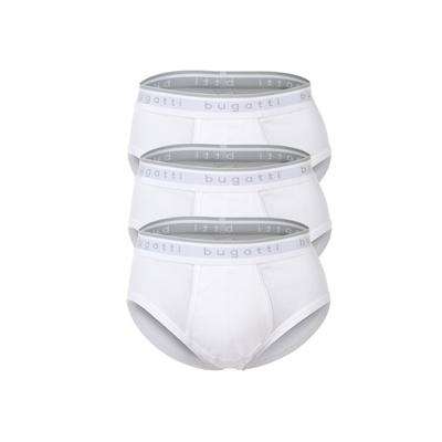 Boxershorts BUGATTI "Slip 3er Pack", Herren, Gr. XXL, weiß, Obermaterial: 100% Baumwolle CO., Unterhosen