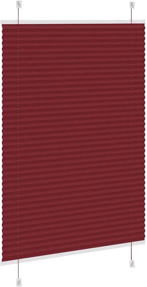 vidaXL Store plissé rouge bordeaux 90x100 cm largeur du tissu 89,4 cm