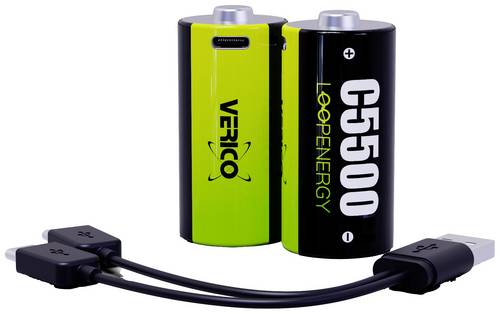 Verico LoopEnergy Baby (C)-Akku Li-Ion 3700 mAh 1.5 V 2 St.
