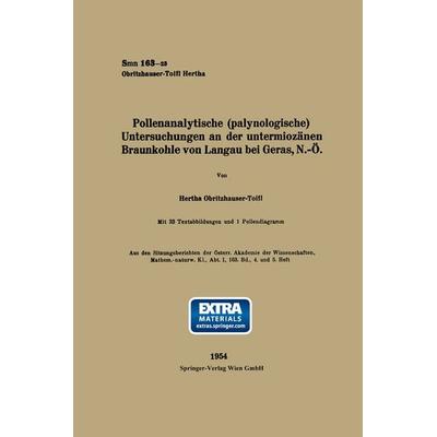 Pollenanalytische (palynologische) Untersuchungen an der untermiozänen Braunkohle von Landau bei Geras, N.-Ö, Taschenbuch von Hertha