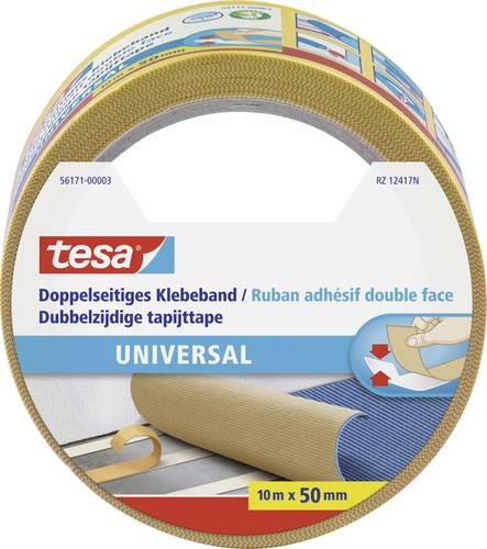 tesa Doppelseitiges Klebeband, universal 10m:50mm