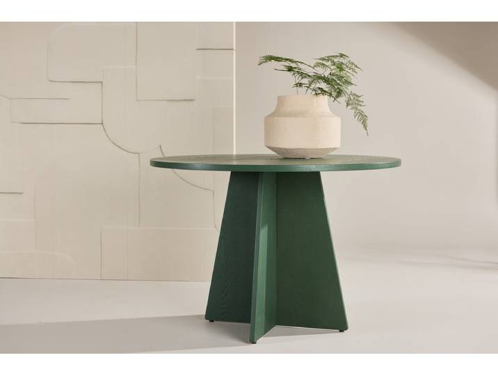 Esstisch Talia - ein runder Tisch im modernen Design - Grün - Luxusbetten24