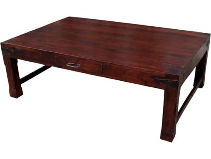 Kolonialstil Kaffeetisch R241 mit Schublade, massiv, elegant, 135*90*45 cm