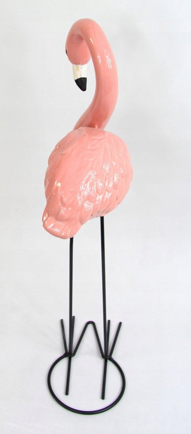 Polnix Keramiek Flamingo Figuur Roze - Tafeldecoratie