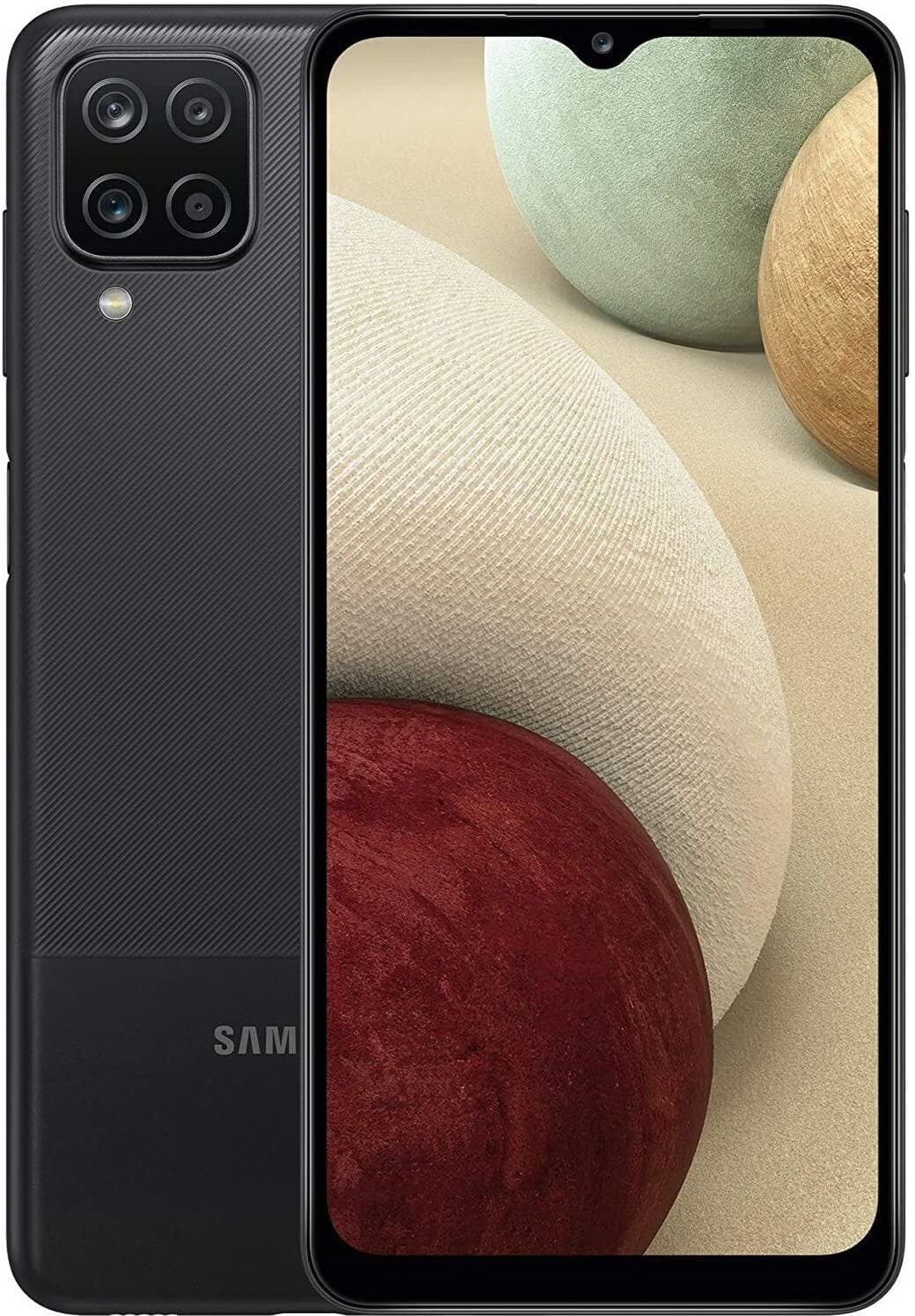 Gadcet Chadwell Heath Samsung Galaxy A12 4G 32GB 3GB Black Sim-Free Unlocked Mobile Phone, Used - Good