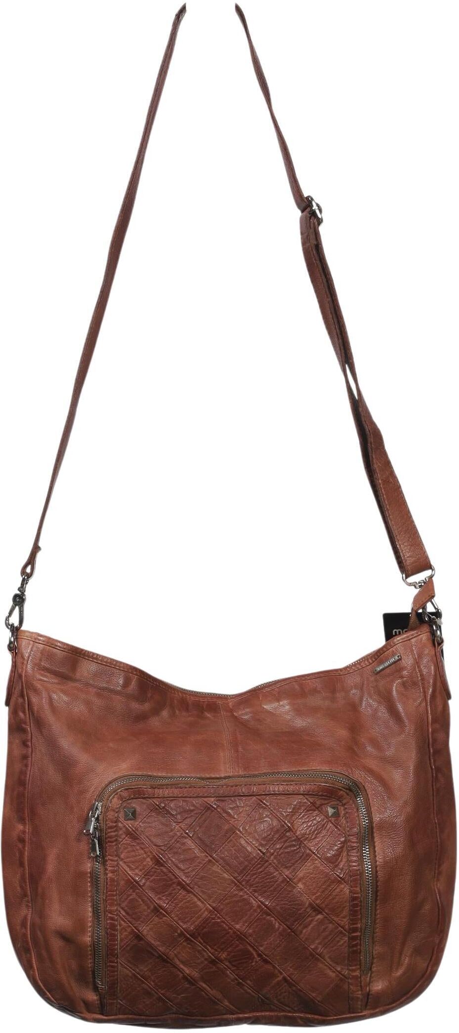 Rino&Pelle Damen Handtasche gross Leder, Braun, kein / Etikett / Leder - Second Hand