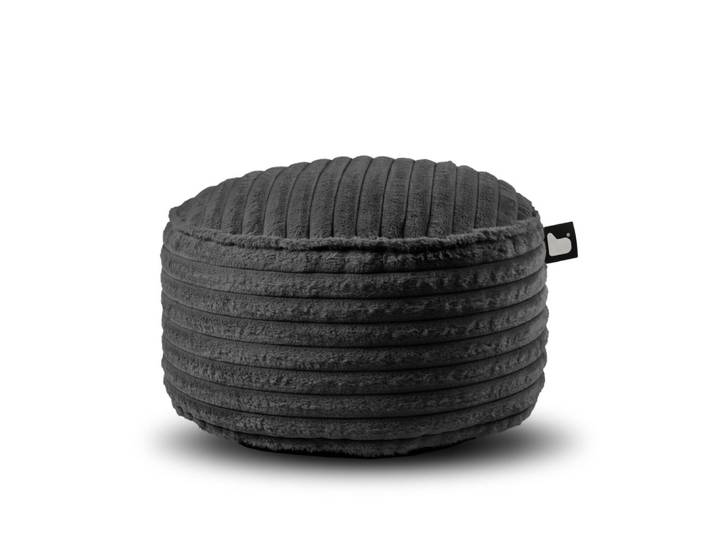 b-bag Extreme Lounging Sitzsack b-poufe Cord Storm Grey