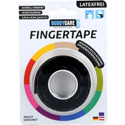 Fingertape Schwarz Latexfrei Buddycare Med 1 ST