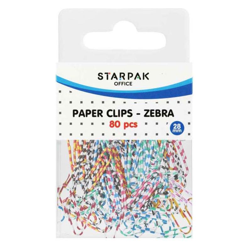 Starpak Büroklammern Zebra 28mm, 80 Stk. (80x) (47610923)