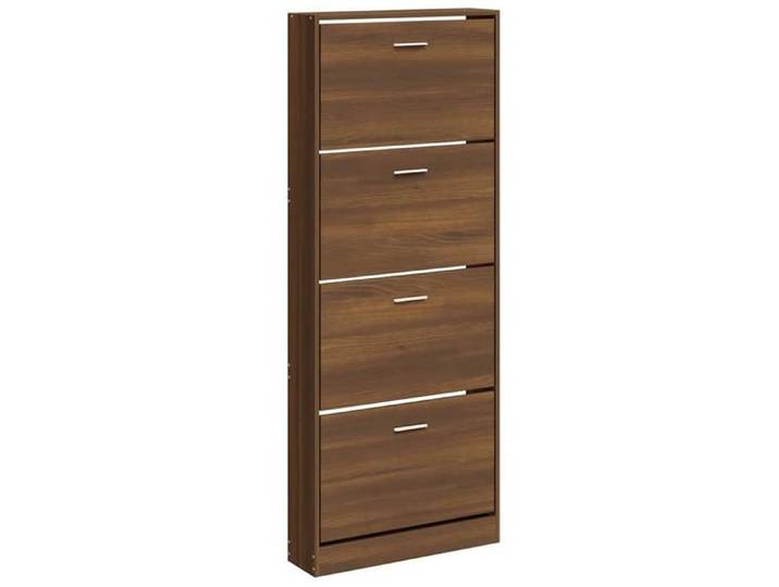 NOUVEAU Meuble d Entrée Couloir - Armoire à chaussures Grand espace - chêne marron - 59x17x150cm - Bois d'ingénierie 96986