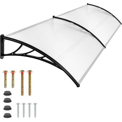 tectake Vordach transparent Transparent