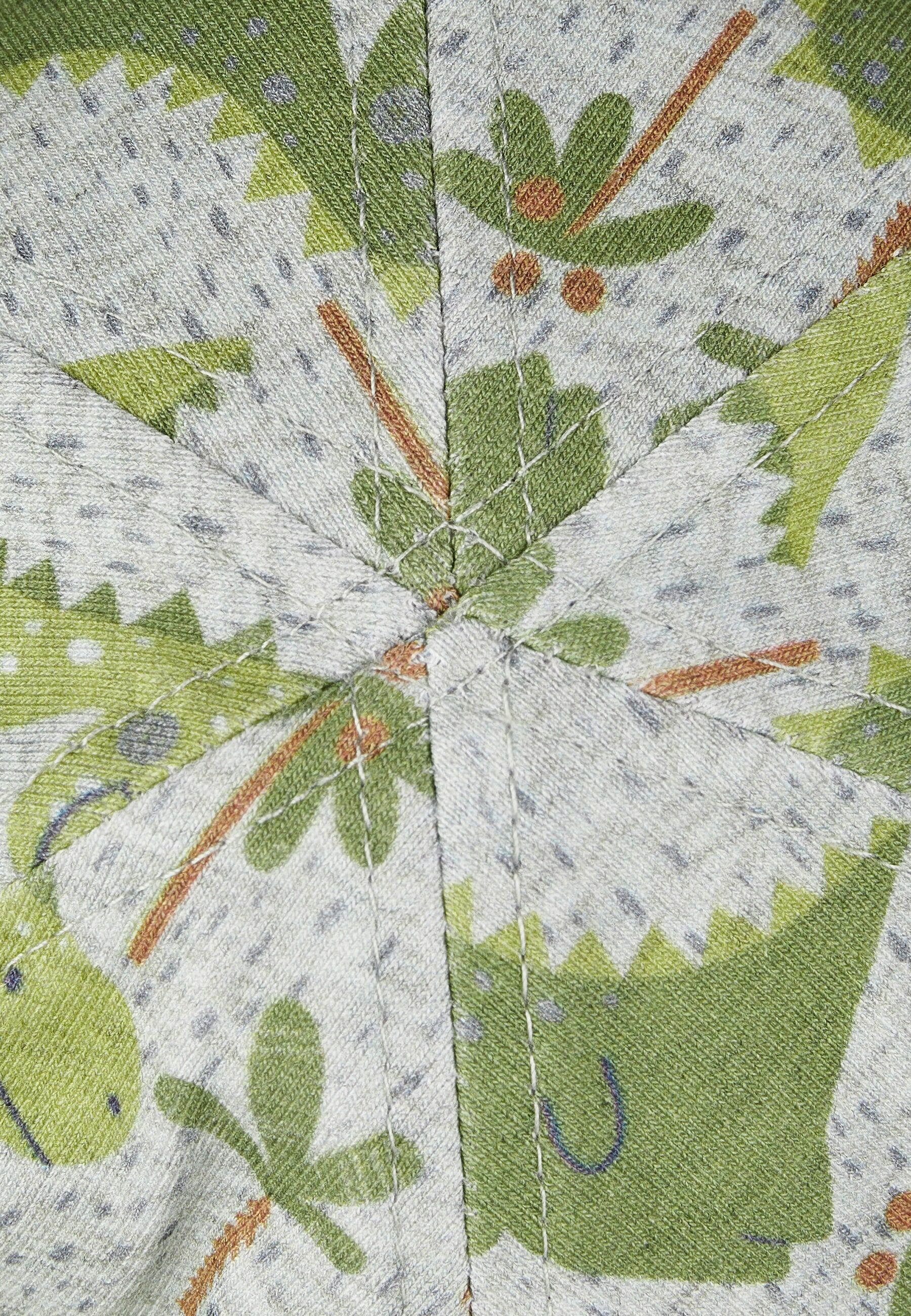 Schirmmütze STERNTALER "Basecap Dinosaurier", Jungen, Gr. 47, silber, Mützen Schirmmütze