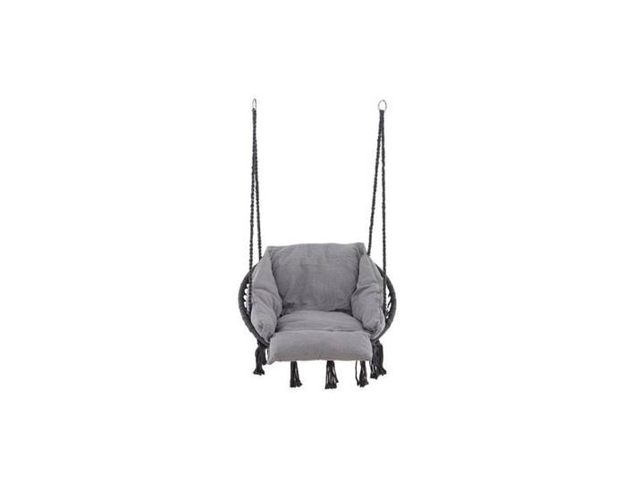 Hamtic fauteuil suspendu avec coussin gris.