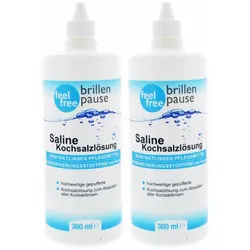 feel free Kochsalzlösung Saline 2x 360ml Abspüllösung