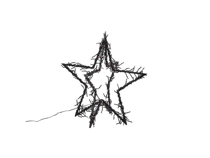 Étoile de Noël Étoile noire avec LED IP44 - Brilli