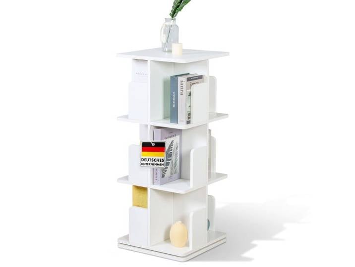Bibliothèque Indiana Blanc 40 x 40 x 95 cm 3 étages