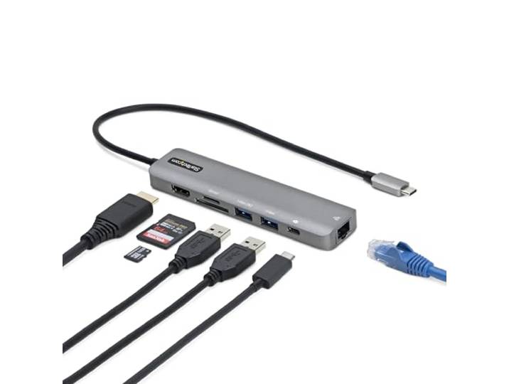 StarTech 7-in-1 USB-C Mini Dock, 4K 60Hz HDMI, GbE, 2x USB, 100W PD