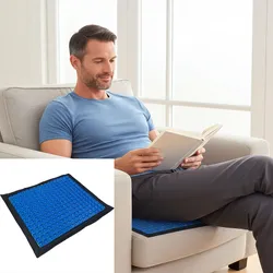 Komfort Gel-Sitzkissen, ergonomisch – Kühles Wabenkissen für bessere Haltung & Druckentlastung – Ideal für Büro, Auto, Rollstuhl