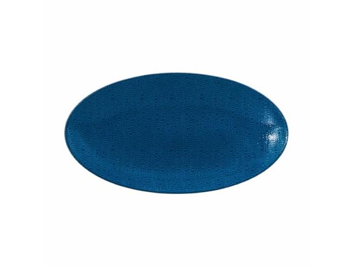 Seltmann Weiden Life Fashion Servierplatte 33x18 cm – Ovale Porzellan Platte mit strukturiertem Relief-Muster, spülmaschinenfest & mikrowellengeeignet, Anrichten & Servieren – Classic Blue