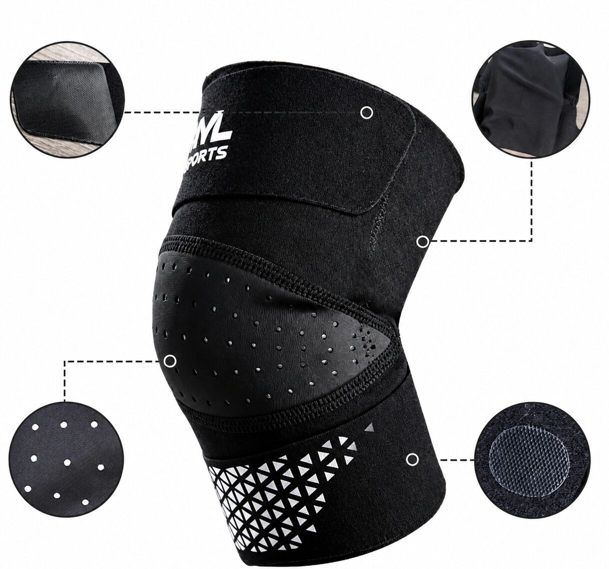 INF 1 Paar Tennisarm-Kompressionsbandagen mit offenem Ellbogendesign, verstellbare Sportstützen für Basketball, Fußball,