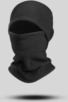Inspired Finds Unisex Winter Fleece Balaclava Face Mask And Neck Warmer Hooded Cap black 2