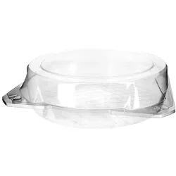 MONOUSO - Klappbox PET für Gebäck Ø27x8cm (100 Stück)