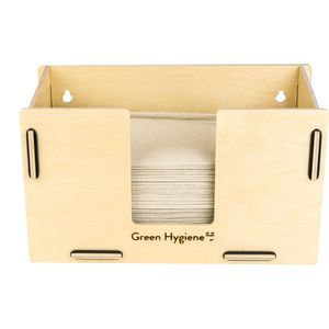 Green-Hygiene Handtuchspender Küchenstube, für Frieda & Falk Falthandtücher, Holz, braun