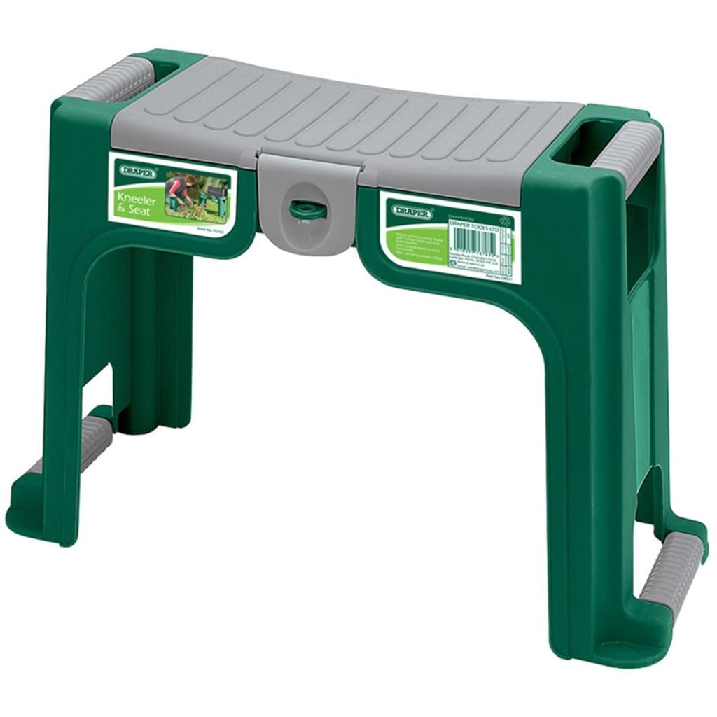 Draper Tools Tuinknielbank en zitbank, groen