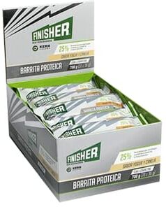 Finisher BARRA PROTEICA COM L-CARNITINA SABOR IOGURTE CANELA 20 Barras de 35g Iogurte-Canela