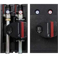 VAILLANT Rohrgruppe ohne Mischer DN40, Vor-/Rücklauf Rp 2", He-Pumpe, GEG