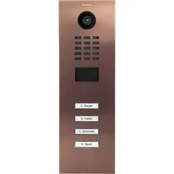 DoorBird D2104V IP Video Türsprechanlage – Bronze-Optik (PVD)
