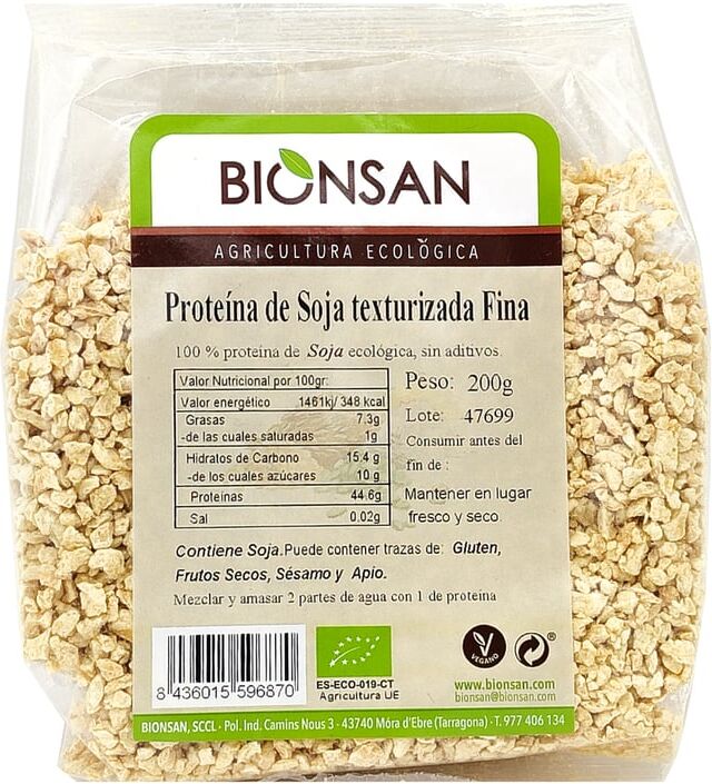 Bionsan Soja Texturizada Fina Orgânica 200g