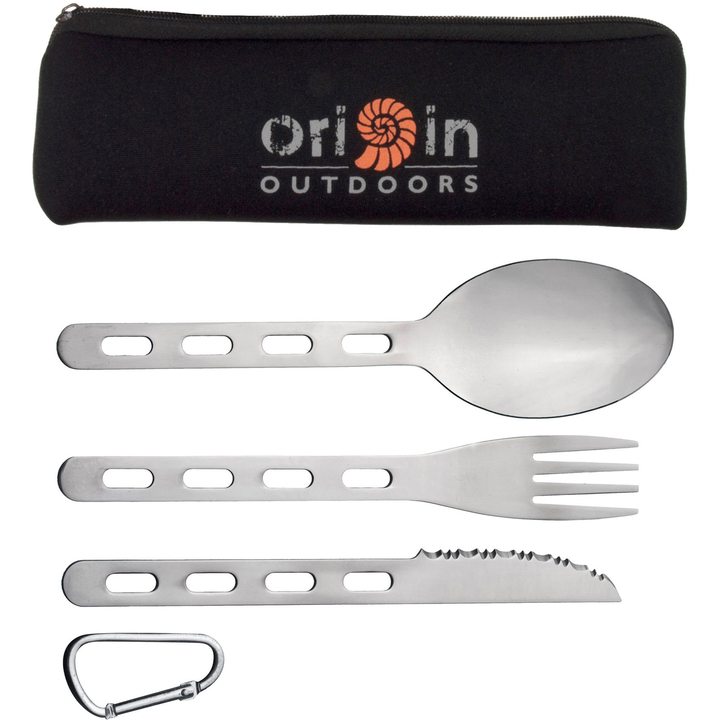 Origin Outdoors Biwak 'Backcountry Besteck Campingbesteck schwarz