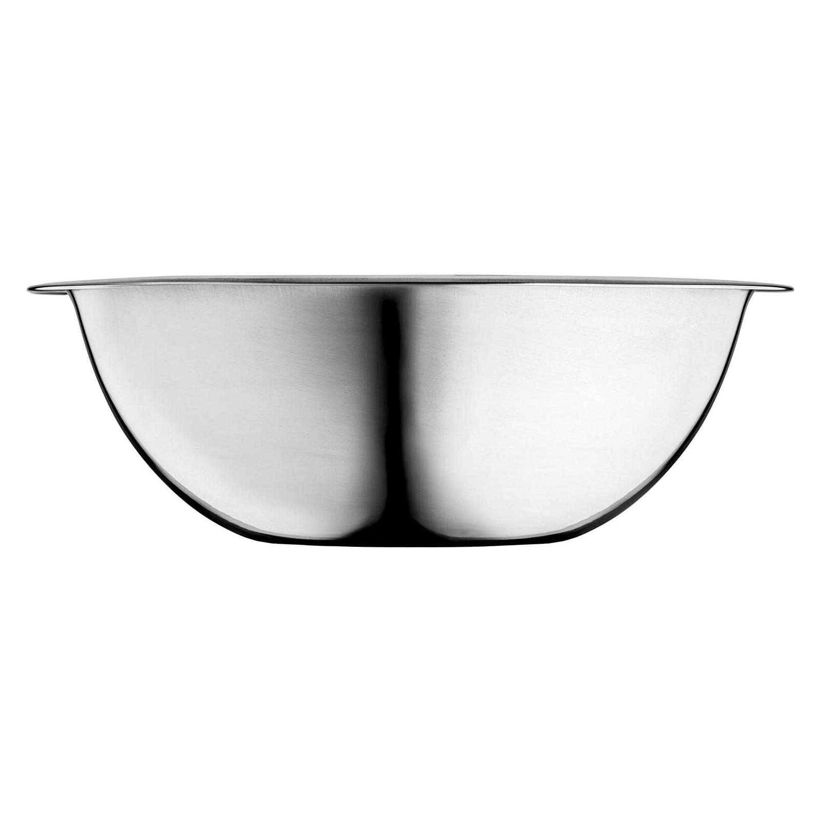 Ibili Edelstahl Schüssel 19 cm Perfekt zum Mischen und Servieren von Speisen (19 cm, 1 l, 6x) (IB-710119)