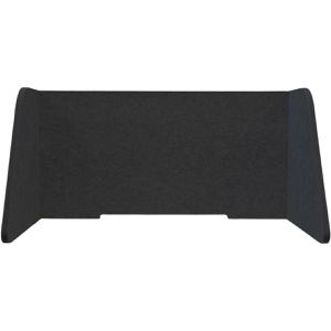 Silenti Tischtrennwand SW800001, anthrazit, faltbarer Sichtschutz aus Filz, 95 x 58cm