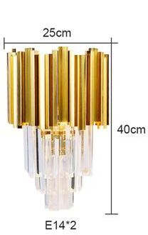 Friendly Fresh Finds Modern Gold Crystal LED Wall Lamp For Elegant Home Interiors gold 2 Colors Changeable