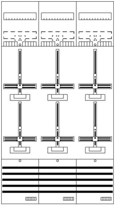 Striebel&John; Tableau de comptage 9RE 6Z pré-câblé DF39G6 ; STRIEBEL & JOHN (2CPX054118R9999)