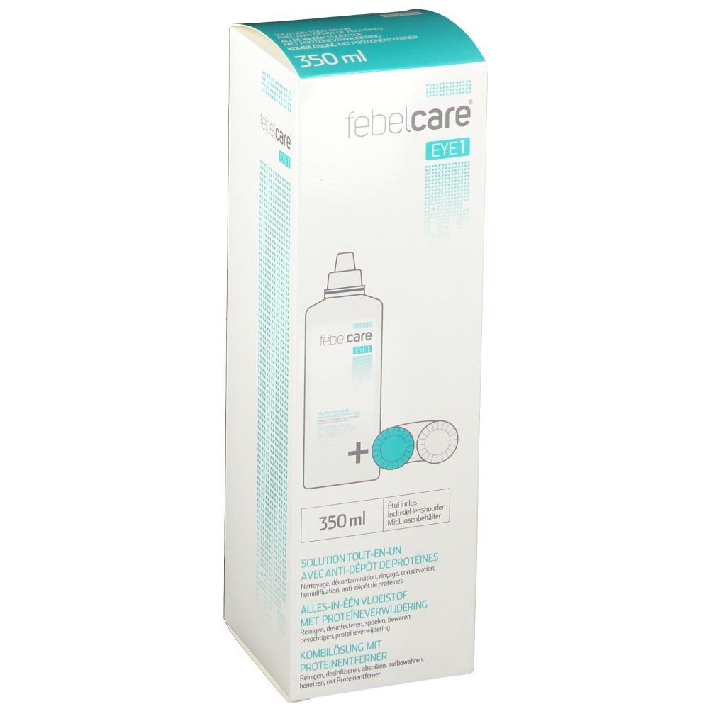 Febelcare Eye 1 All In Vloeistof 350 ml Aufbewahrungs- und Reinigungslösung