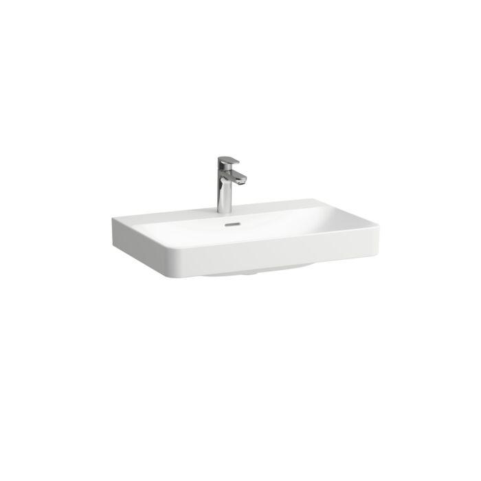 Laufen PRO X Waschtisch H8108650001421 70x46,5cm, ohne Hahnloch, ohne Überlauf, Überlaufkanal unten geschlossen, weiß