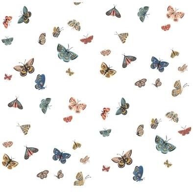 Rifle Paper Co.Butterfly House White Wallpaper