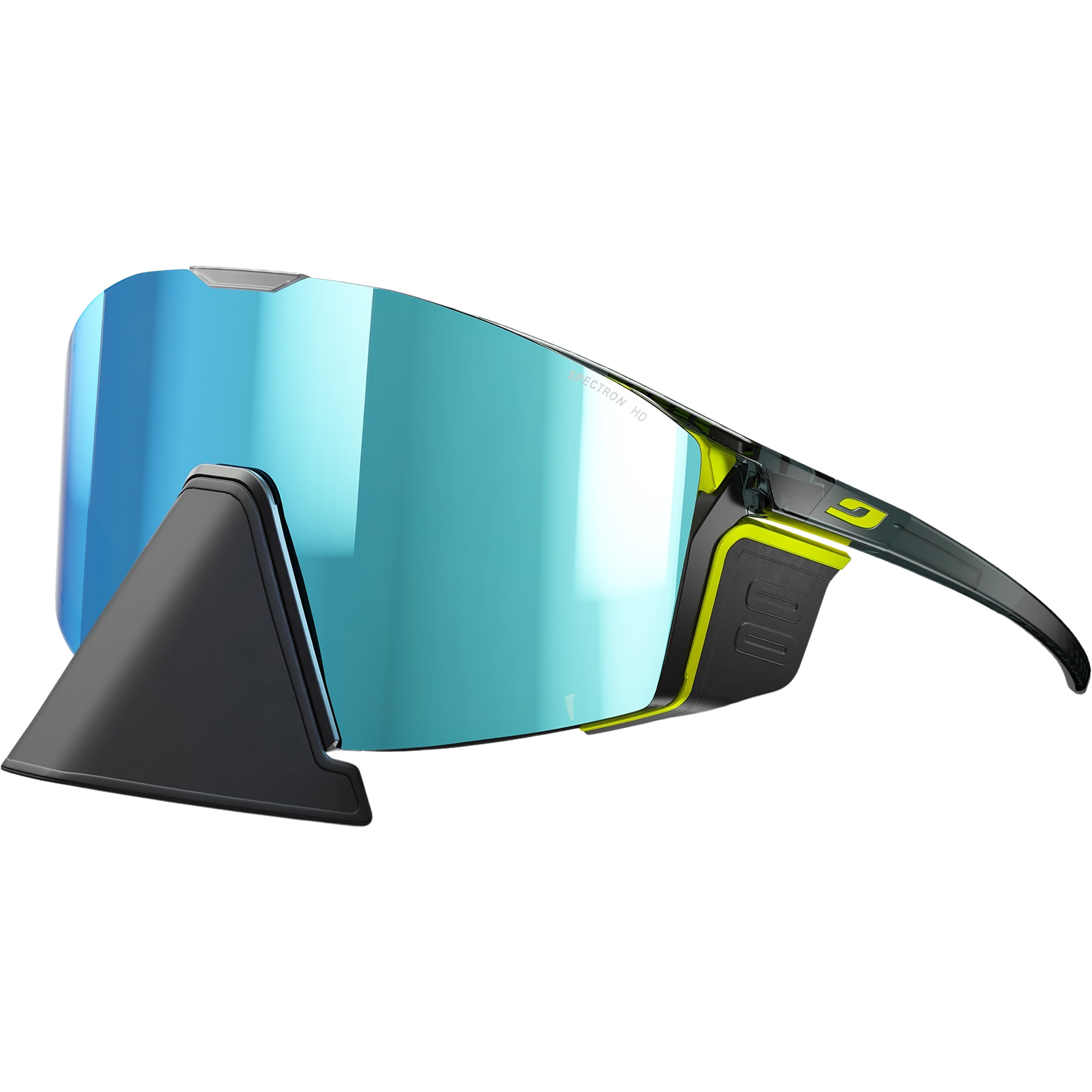Julbo Edge Cover Spectron HD 4 Polarized Gletscherbrille Gletscherbrillen schwarz Größe L Bergsteigen | Expedition | Hochtour