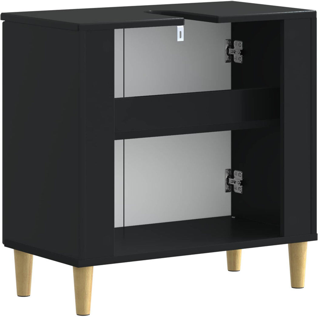 Brayden Studio Under Sink Cabinet Black 59cm H X 59.5cm W X 31.5cm D