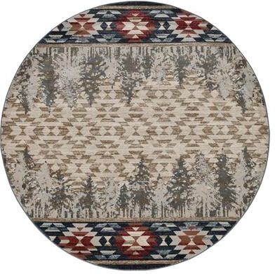 Porch & Den Pines Ivory Bear Rug