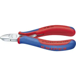 Elektronik-Seitenschneider KNIPEX Länge: 115mm (spiegelpoliert, Mehrkomponenten-Griffhüllen)