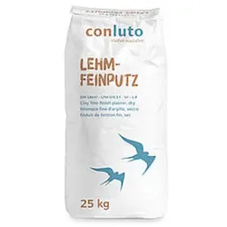 conluto Lehm-Feinputz, trocken - 25 kg Sack