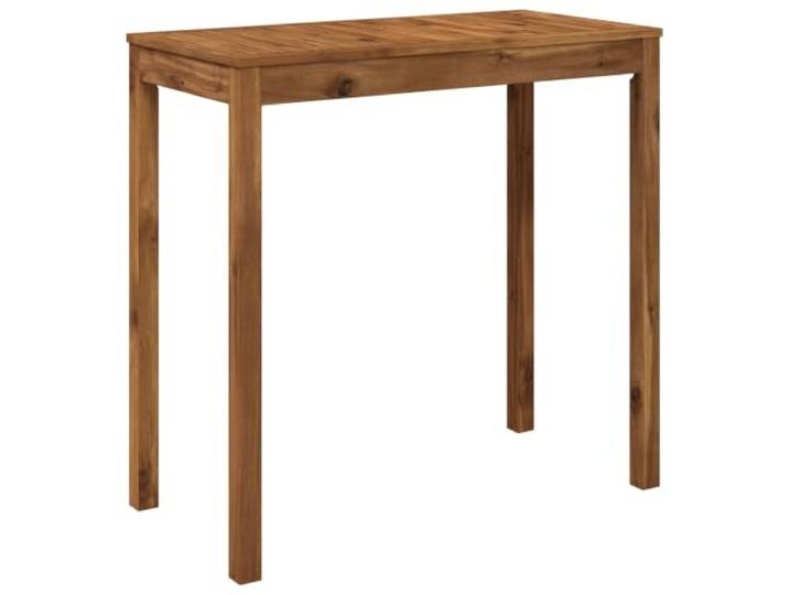Roanoer Garten Bartisch 108,5x55x105 cm Akazie Massivholz Natur Robuste rechteckige Stehtisch-Konstruktion für Balkon und Terrasse, pflegeleichte Holzoberfläche mit 60 kg Tragkraft.